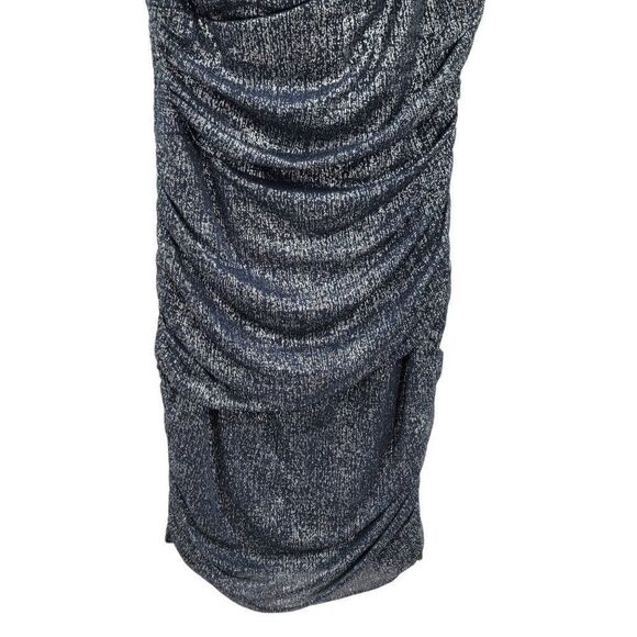 Vintage Y2K Fredrick's of Hollywood Dress One Shoulder Ruched Bodycon Sparkle M - Picture 11 of 14